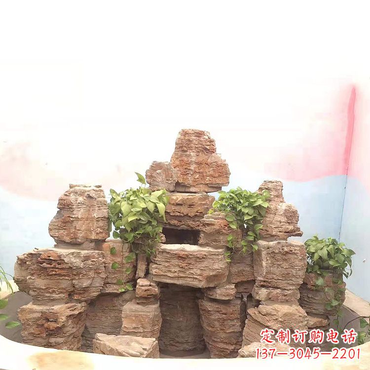 兰州庭院园林假山鱼池