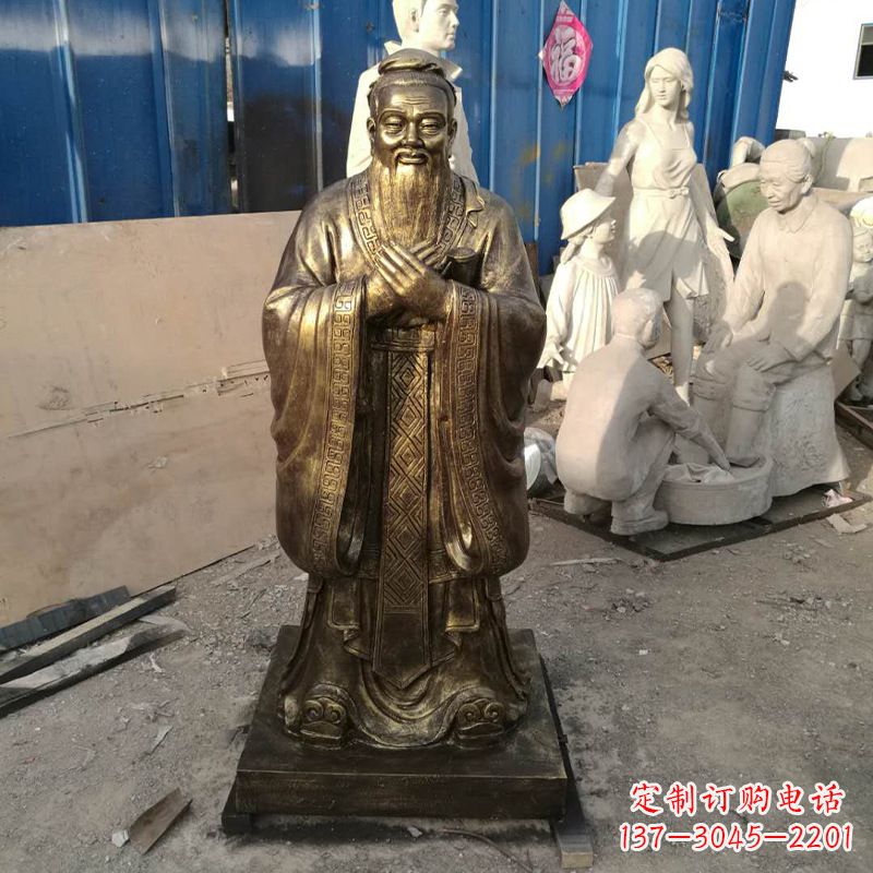 兰州同济大学孔子雕塑