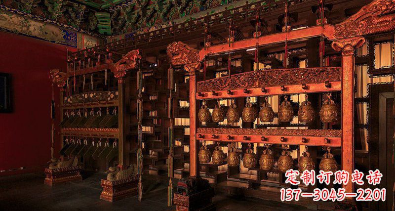 兰州铜编钟古代乐器铜雕