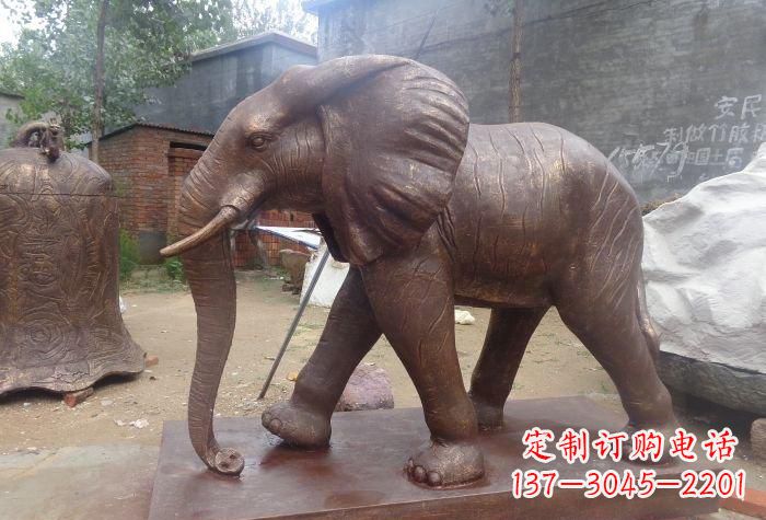 兰州铜大象雕塑