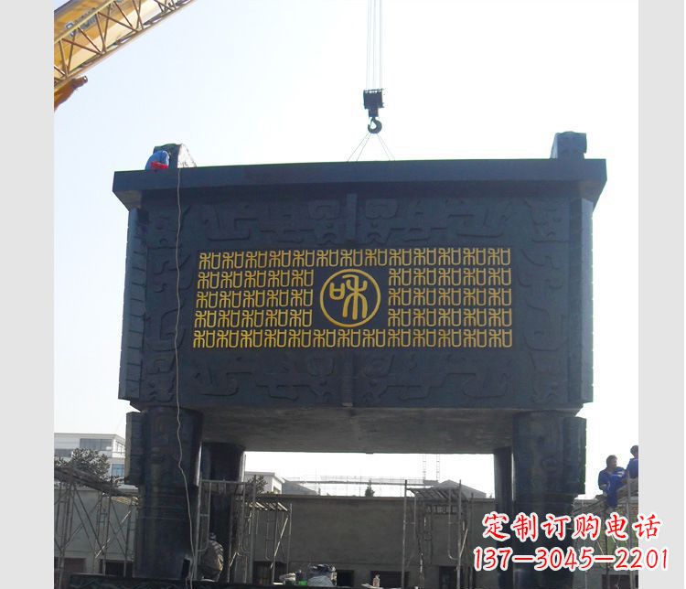 兰州铜雕大型鼎盛香炉