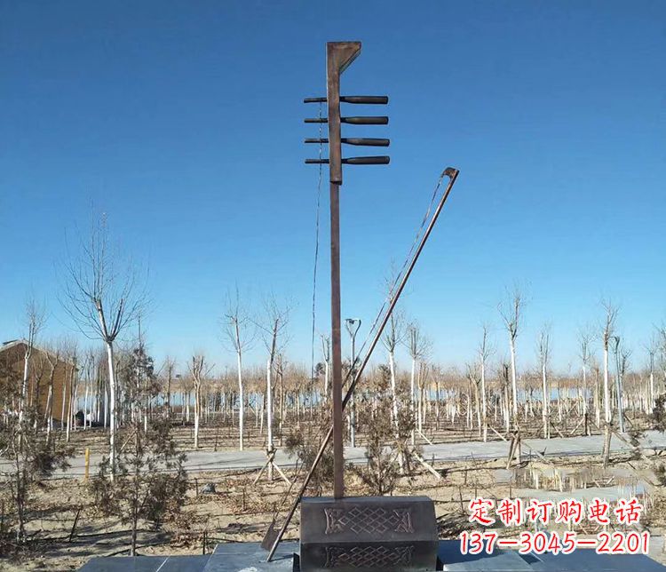 兰州铜雕二胡景观雕塑