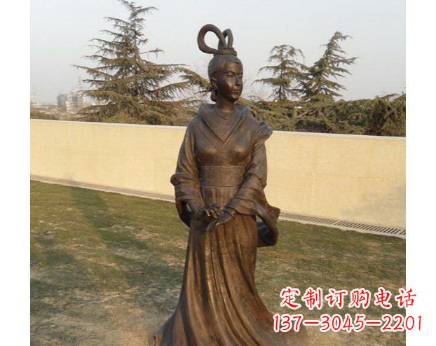 兰州铜雕古代美女人物雕塑