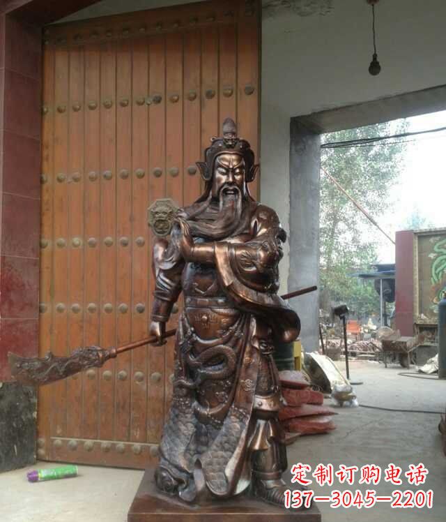 兰州铜雕关公像