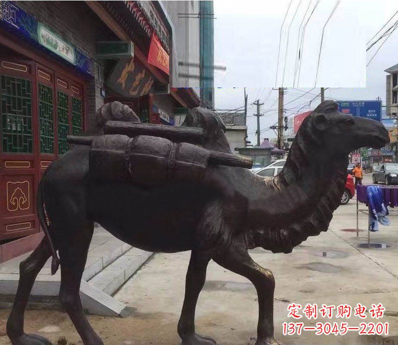 兰州铜雕骆驼公园动物雕塑