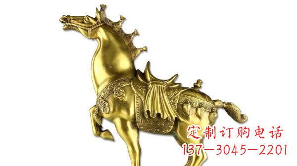 兰州铜雕马公园动物雕塑