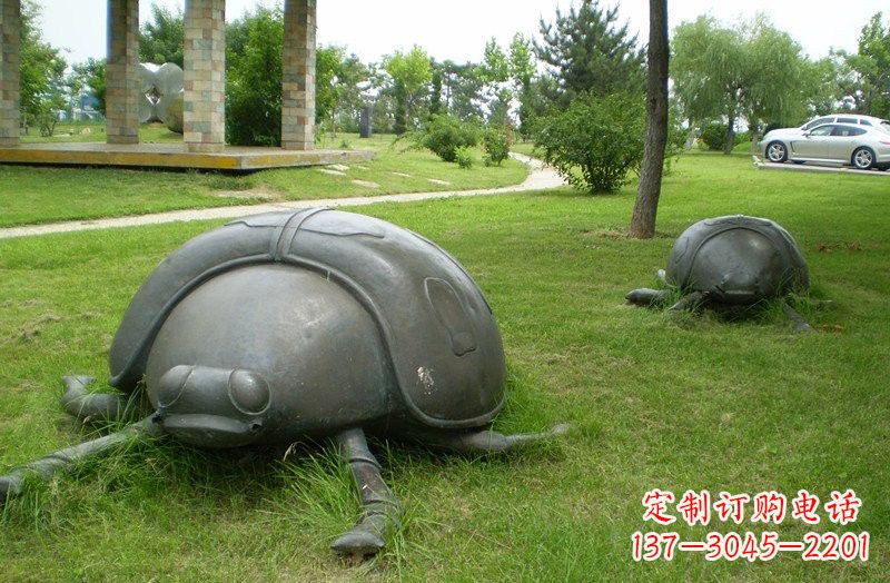 兰州铜雕七星瓢虫公园动物雕塑