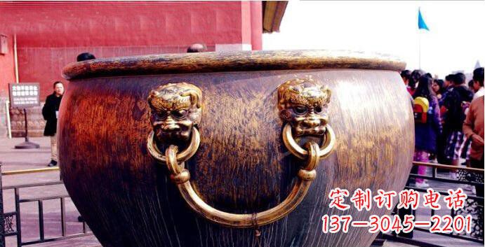 兰州铜雕水缸寺庙景观雕塑
