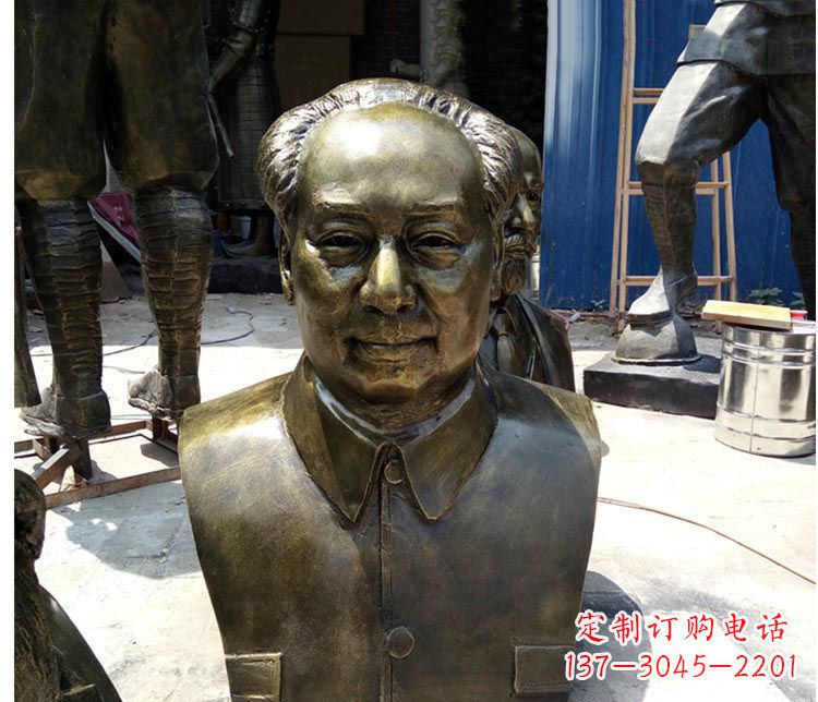 兰州铜雕伟人毛主席胸像