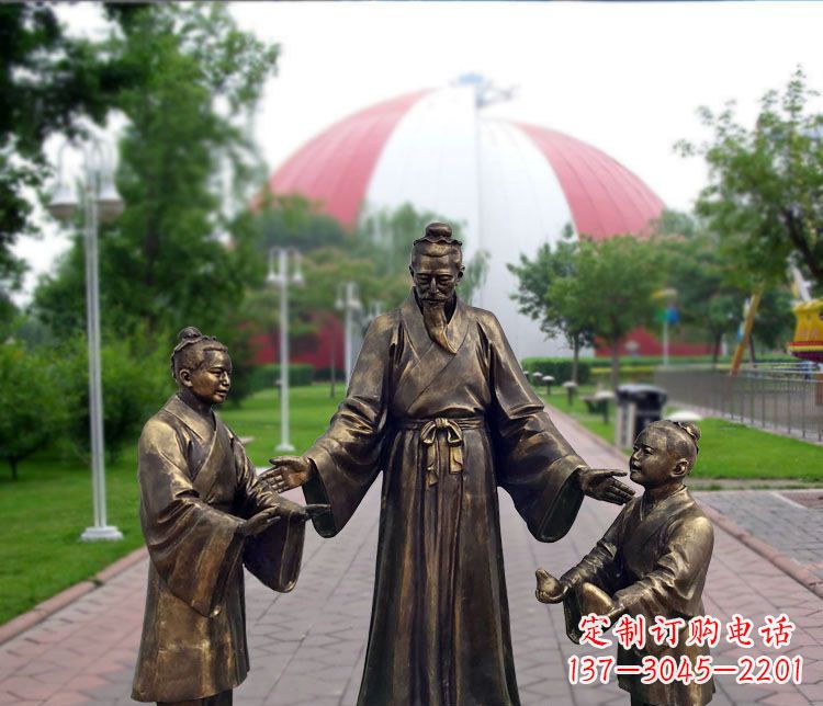 兰州铜雕园林孔融让梨