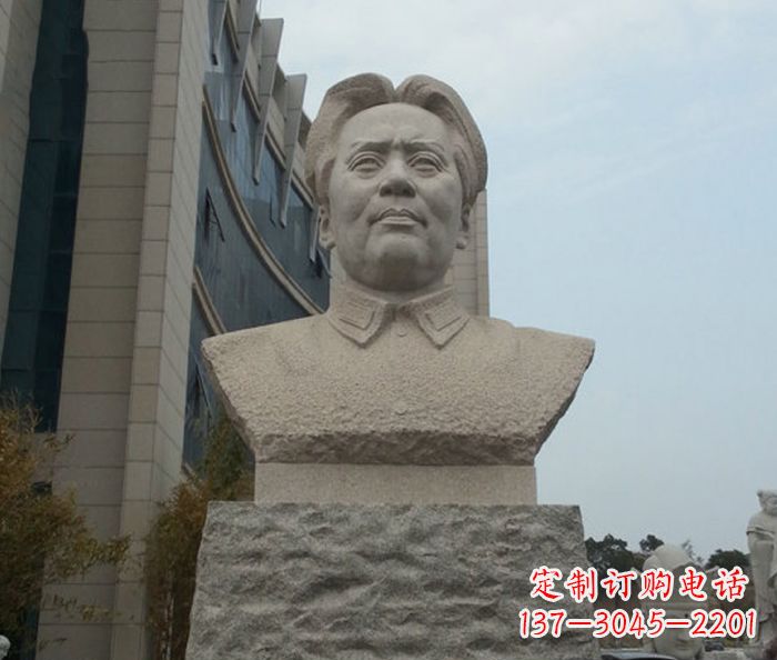 兰州伟人毛泽东胸像石雕