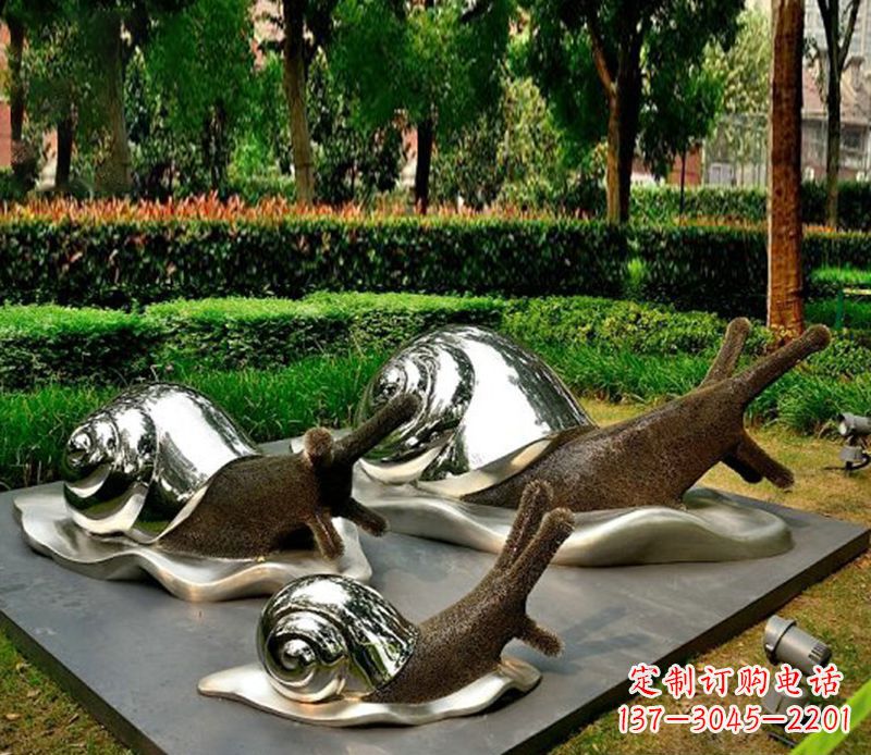 兰州蜗牛雕塑不锈钢