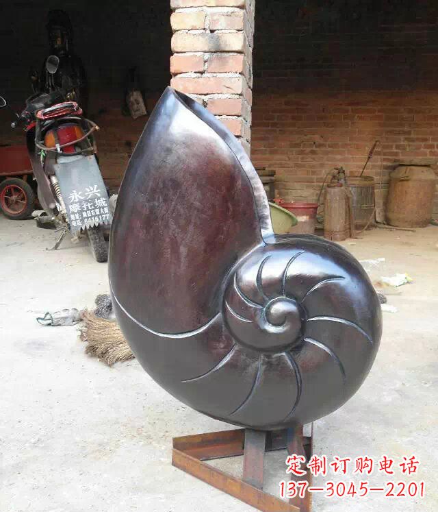 兰州蜗牛公园景观动物铜雕