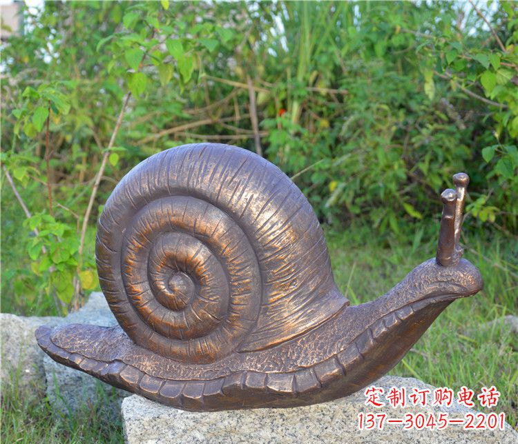 兰州蜗牛铜雕塑