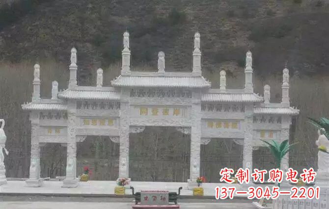 兰州五门牌坊石雕 (2)