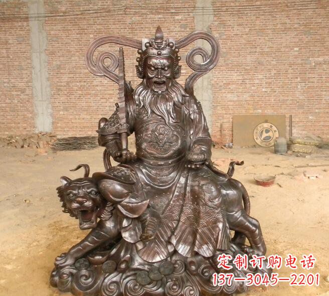 兰州武财神赵公明铜雕