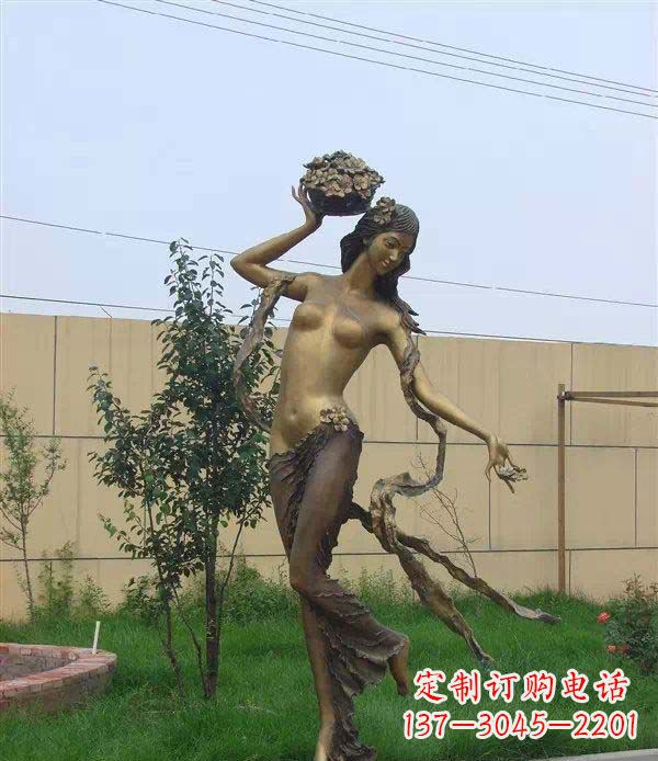 兰州西方美女公园人物铜雕