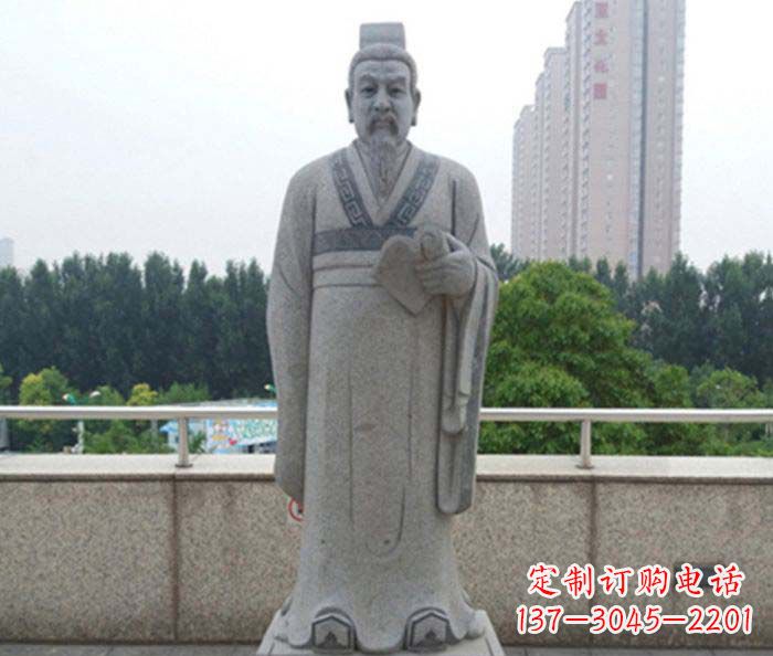 兰州先秦法家代表人物商鞅石雕