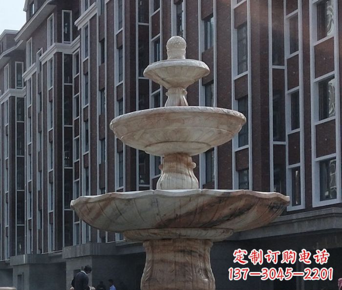 兰州小区景观大型喷泉石雕 (6)