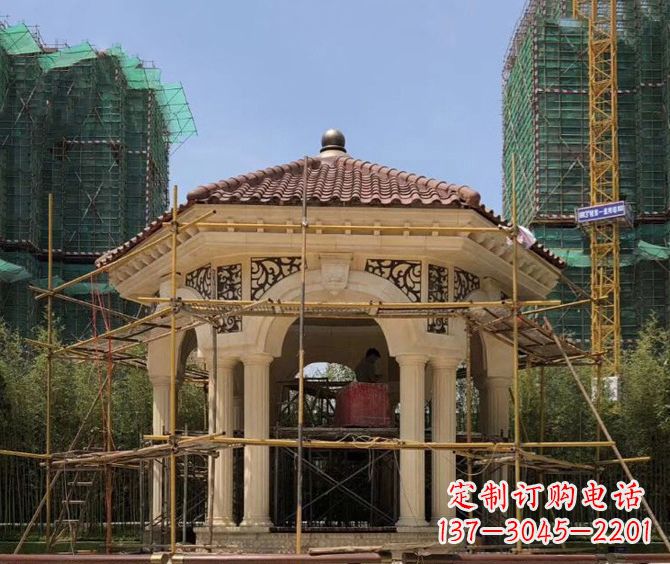 兰州小区景观欧式凉亭石雕