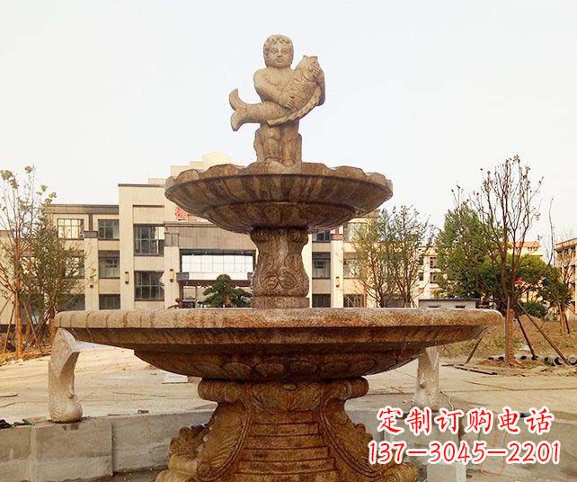 兰州小区景观欧式喷泉石雕