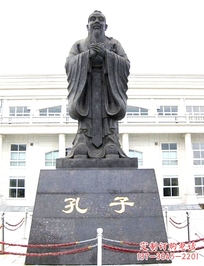 兰州校园孔子雕塑