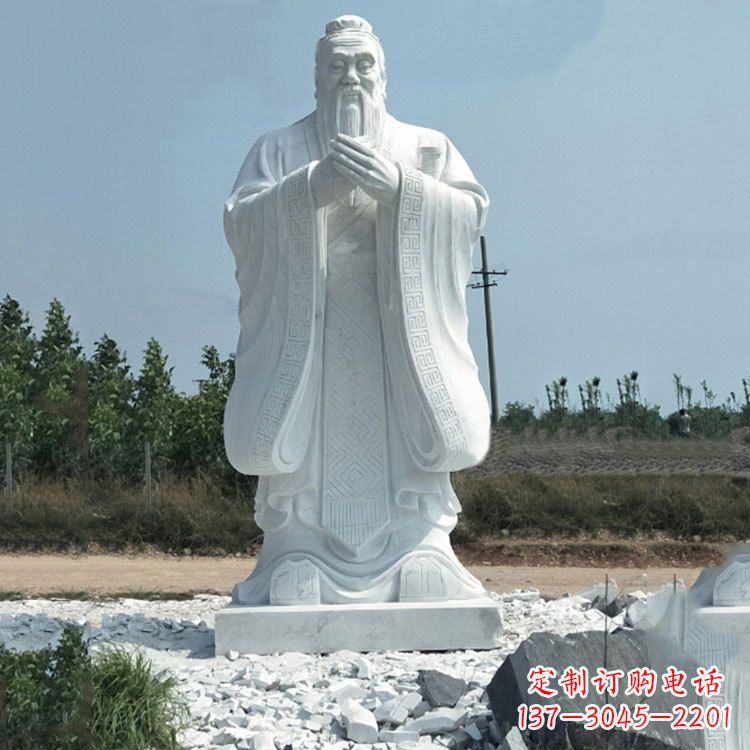 兰州校园孔子人物雕像