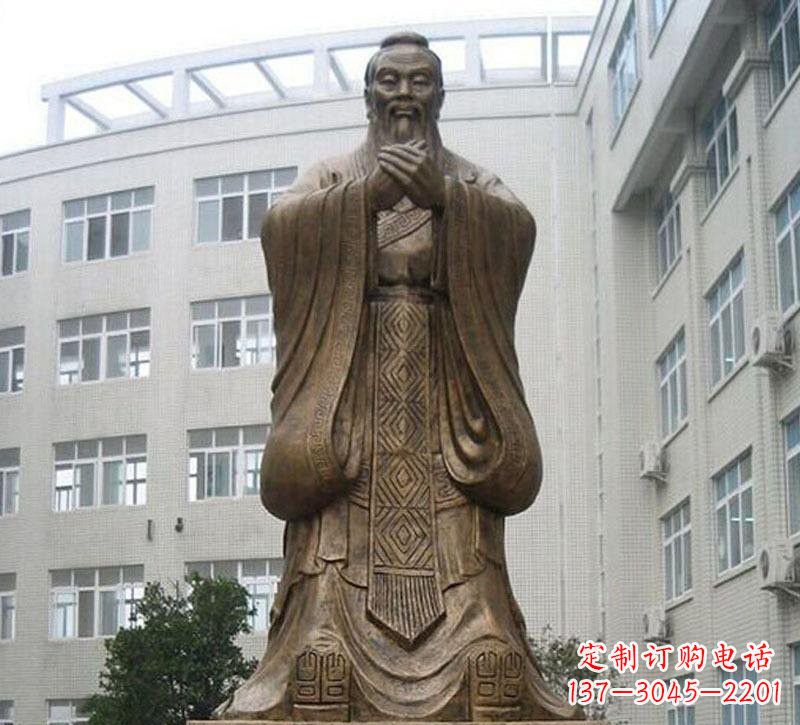 兰州校园孔子铜雕222