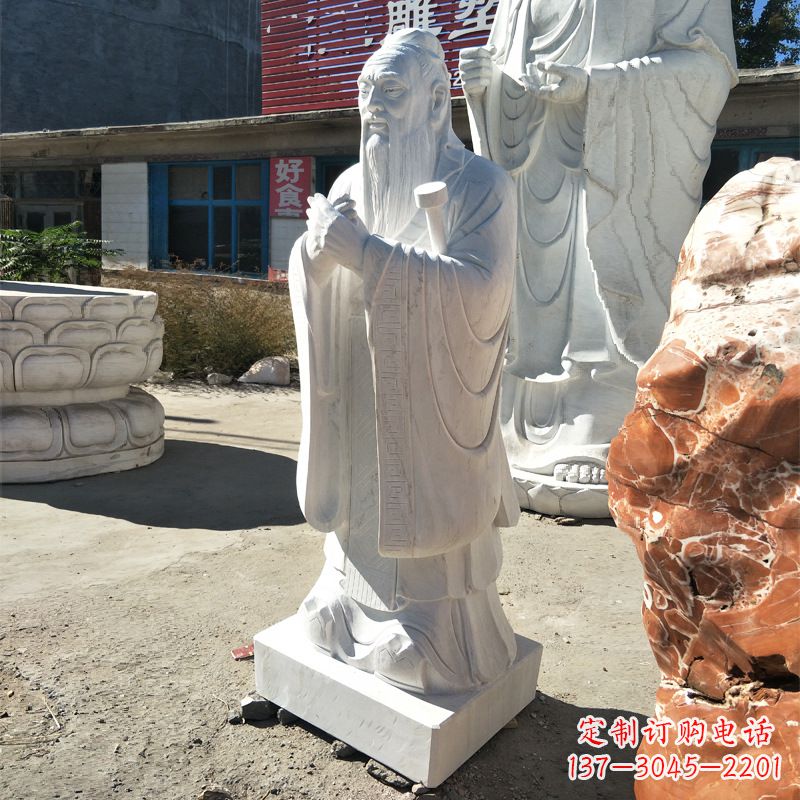 兰州校园孔子像雕塑