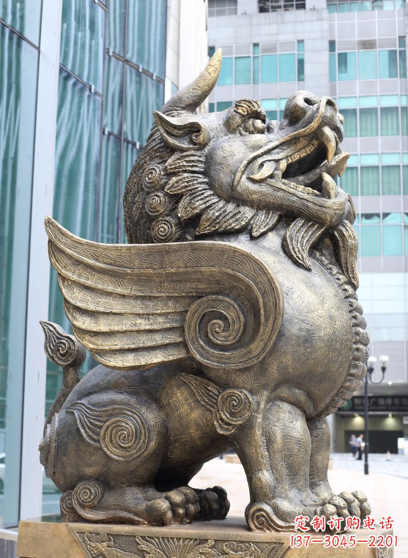 兰州獬豸古代神兽铜雕