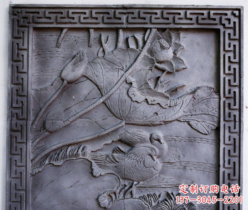 兰州鸳鸯青石浮雕