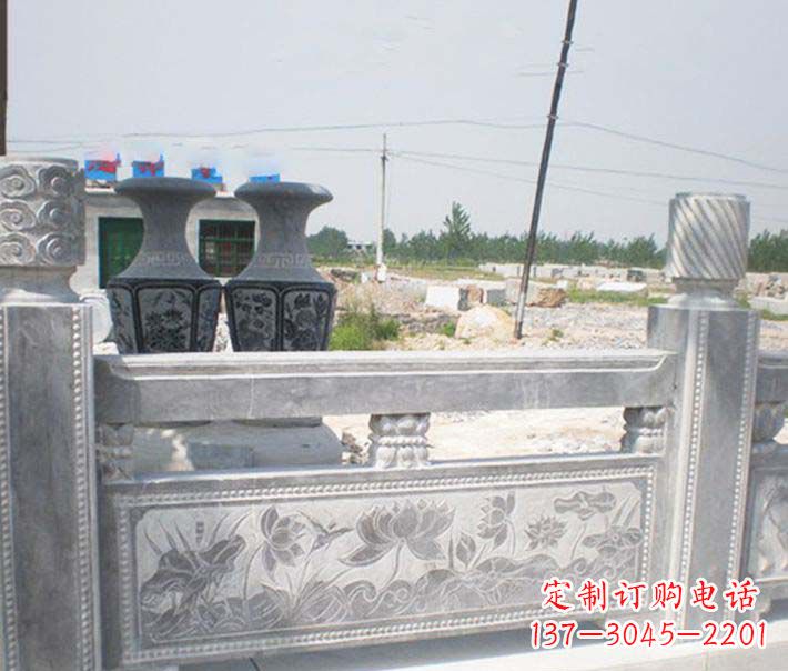兰州园林仿古石栏板景观石雕 (3)