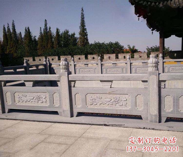 兰州园林仿古石栏板景观石雕 (2)