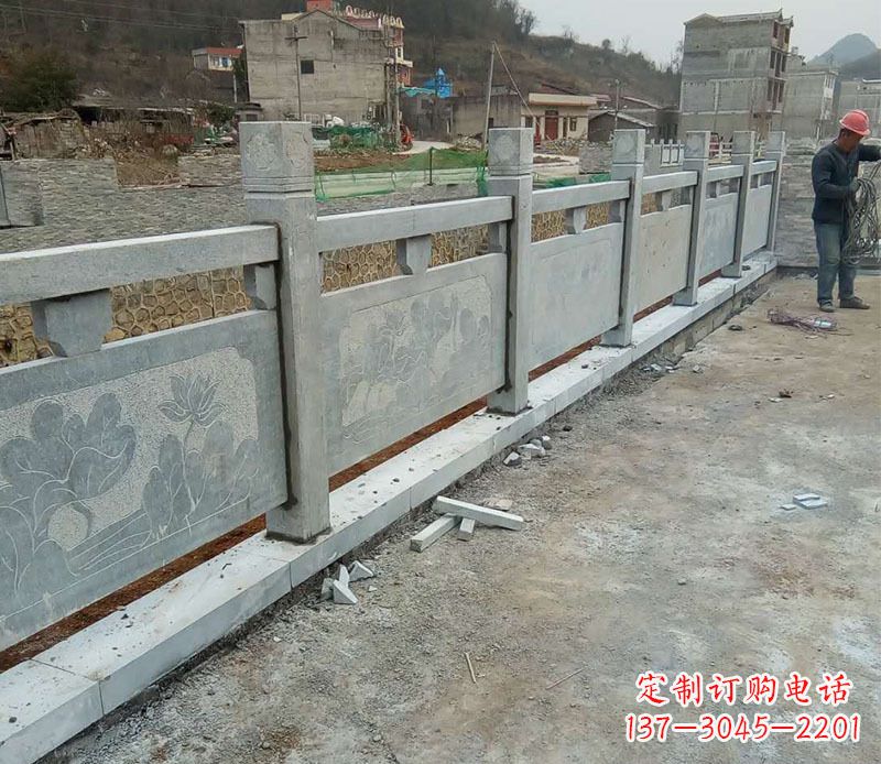 兰州园林仿古石栏板景观石雕 (5)