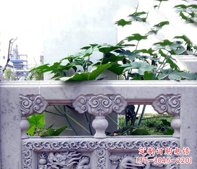 兰州园林仿古石栏板景观石雕 (6)