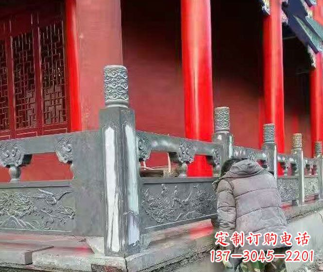 兰州园林仿古石栏板景观石雕 (9)