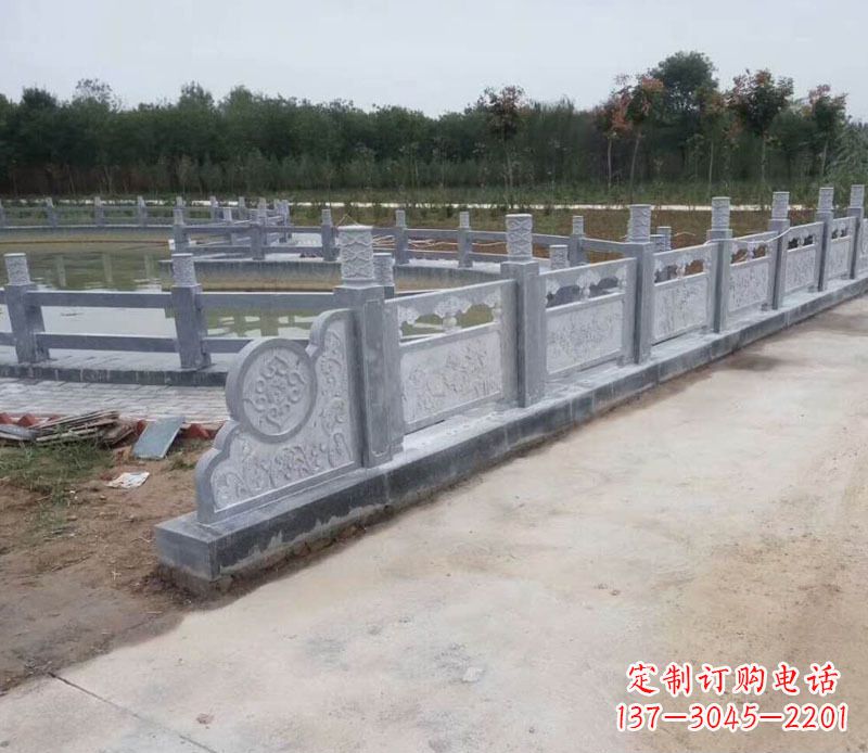 兰州园林仿古石栏板景观石雕 (11)