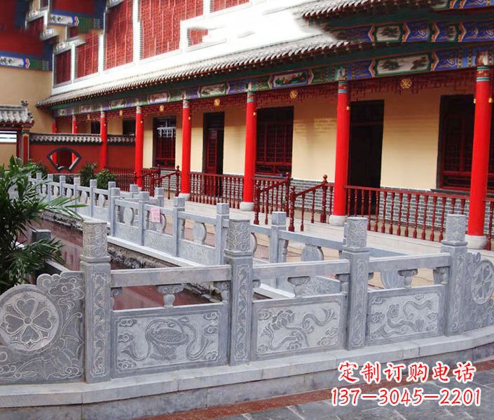 兰州园林仿古石栏板景观石雕 (12)