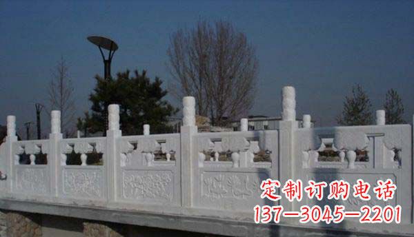 兰州园林汉白玉栏板景观石雕