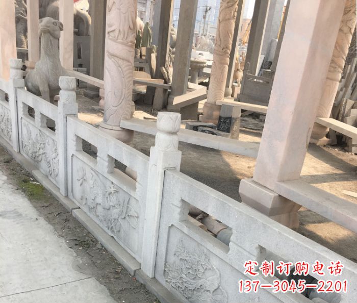 兰州园林景观大理石浮雕栏板石雕