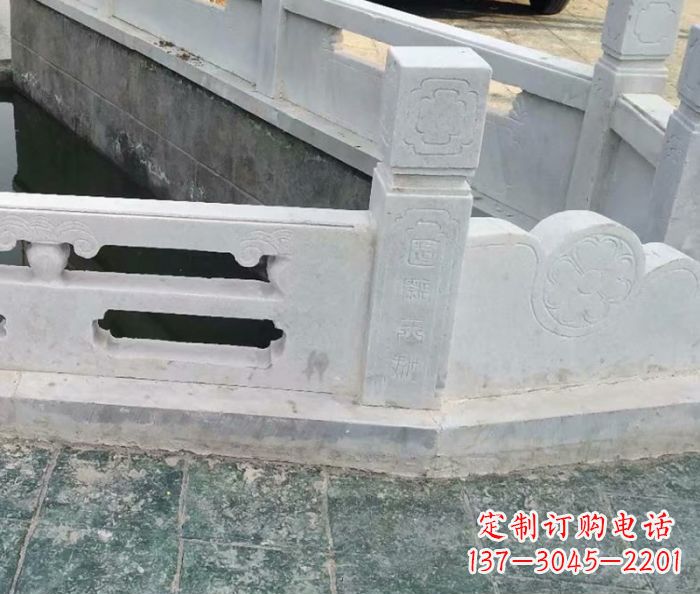 兰州园林景观大理石栏板雕塑 (7)