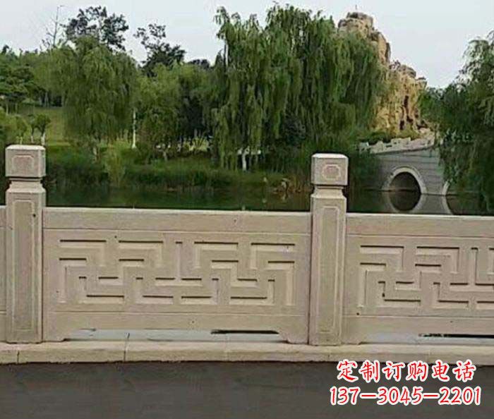 兰州园林景观大理石栏板石雕 (4)