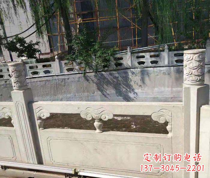 兰州园林景观大理石栏板石雕 (6)