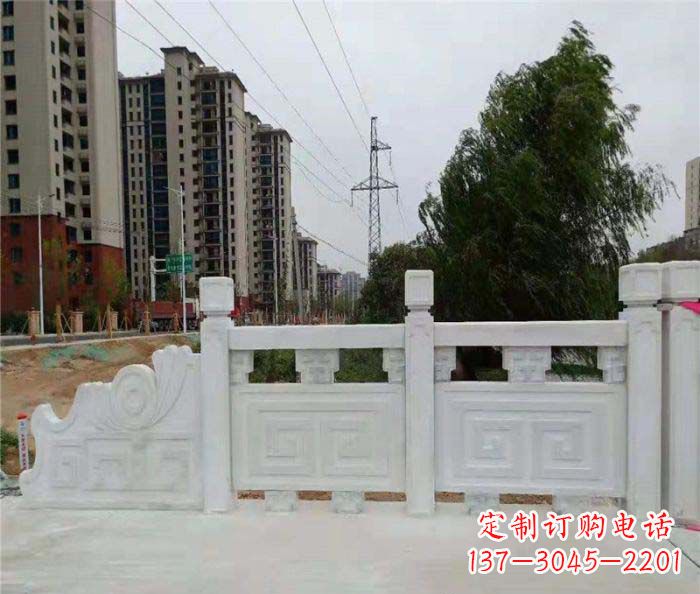 兰州园林景观大理石栏板石雕 (5)