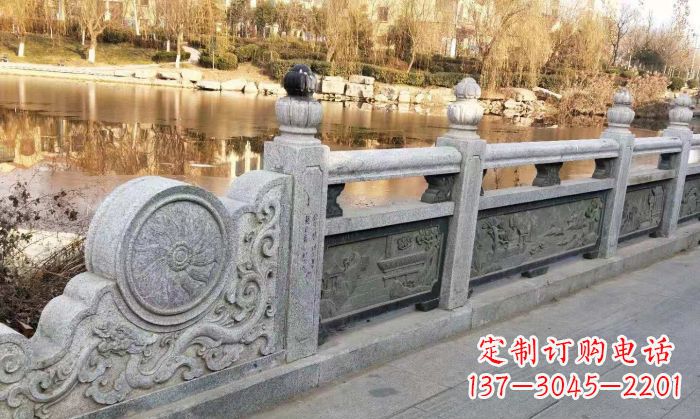 兰州园林景观大理石栏板石雕 (10)