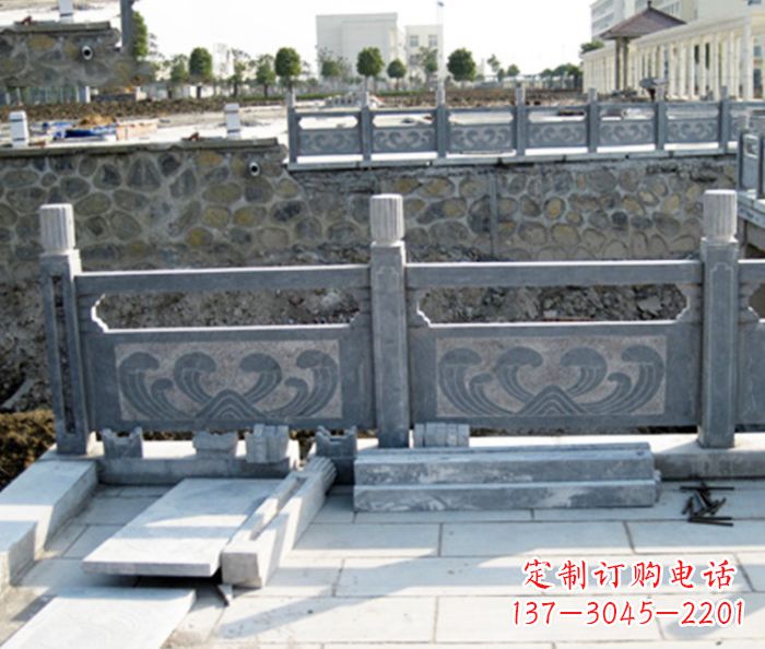 兰州园林景观大理石栏板石雕 (11)