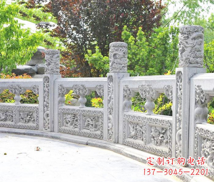 兰州园林景观大理石栏板石雕 (9)