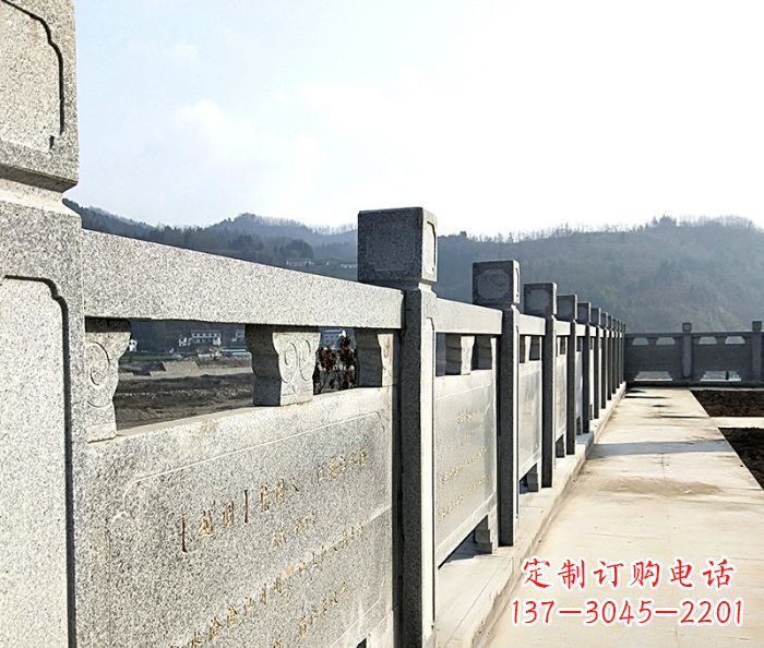 兰州园林景观大理石栏板石雕 (14)