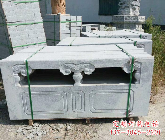 兰州园林景观大理石栏板石雕 (13)