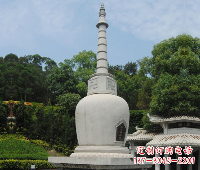 兰州园林景观大理石舍利塔石雕